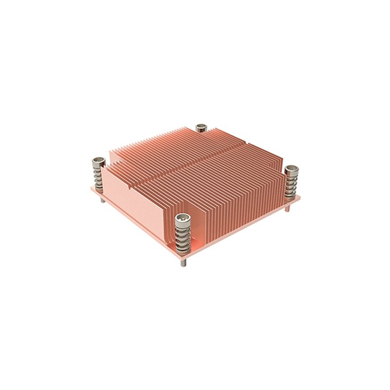 1U copper skived fin CPU heat sink for ...
