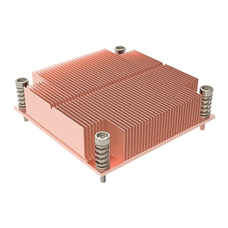 Copper skiving fin heat sink