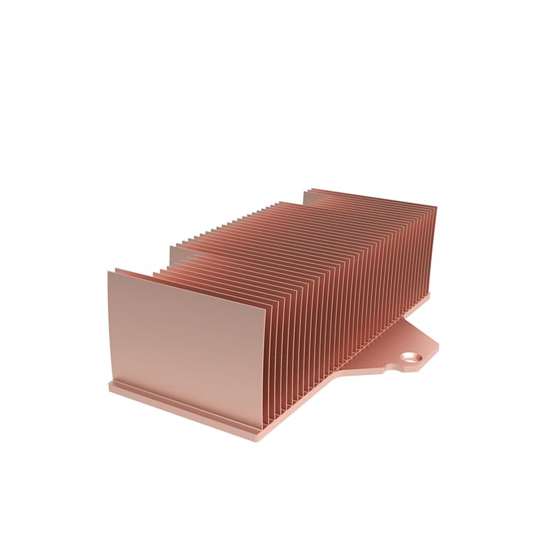 Copper skiving fin heat sink