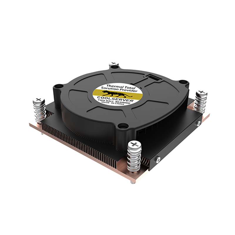 1U LGA1700 skiving fin active CPU cooler